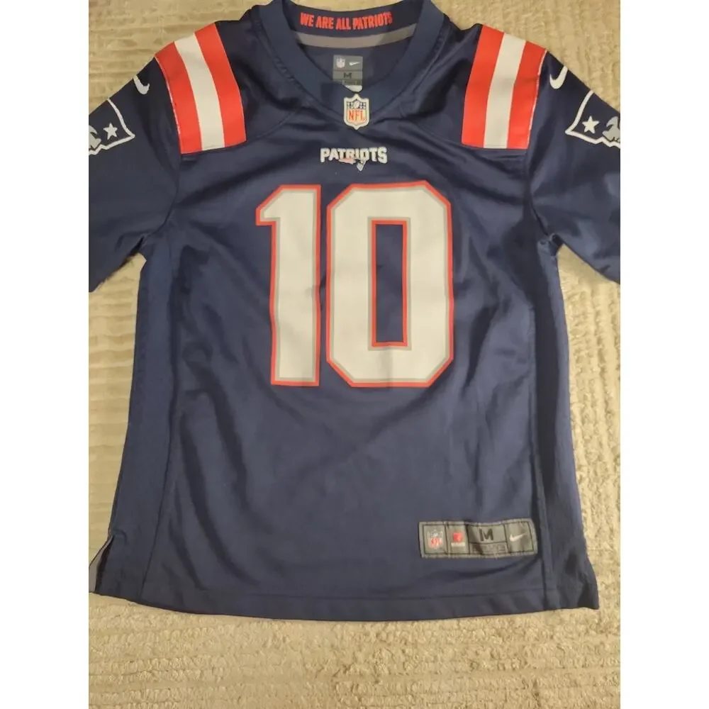 Nike Mac Jones New England Patriots Jersey Youth Medium Boys Kids Children